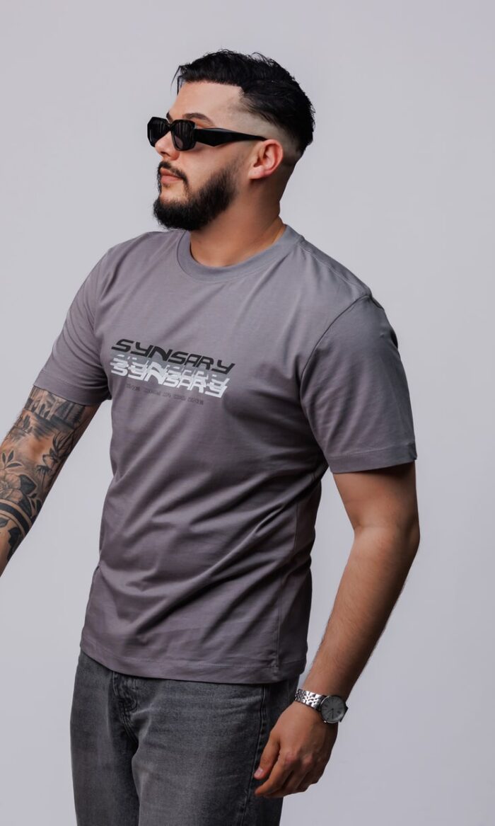 Synsary T-Shirt Slate Grau