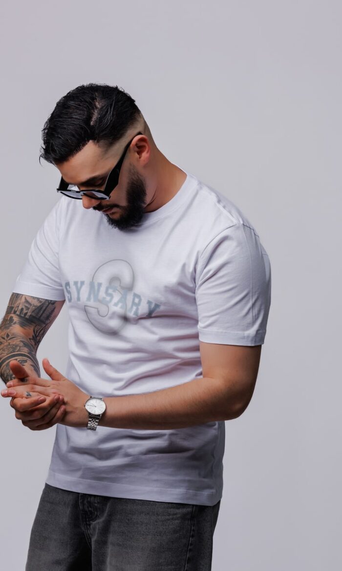 Synsary T-Shirt Weiß